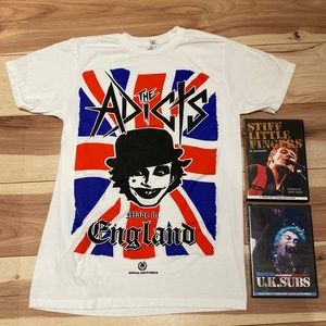 Punk Pack! Sm The Adicts tee & 2 DVDs!